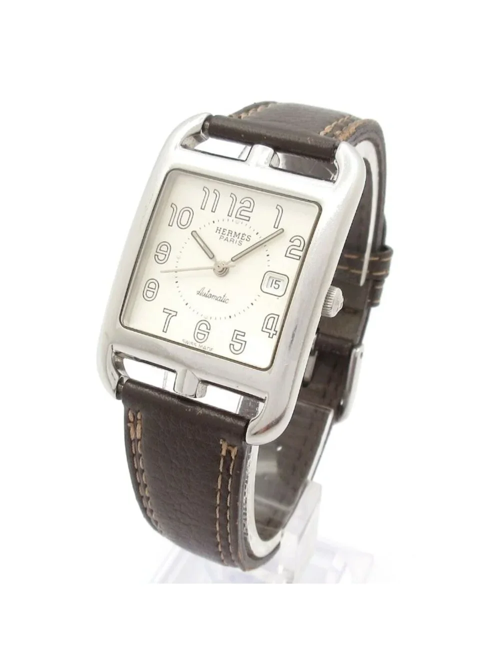 Hermes Watch Capecod External Belt Buckle Ivory